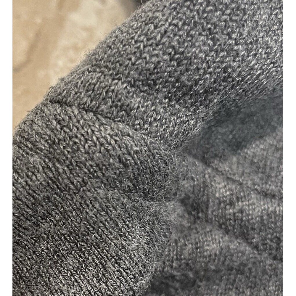 Womens Lightweight Hoodie Sweater Sweatshirt Gray Pullover Fisherwoman Boho L - Picture 10 of 11